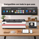 Monport Reno45 Pro Vision 45W Grabadora y Cortadora Láser CO₂ de Escritorio (16" x 12") con Cámara HD de 8MP, Autofocus Magnético y Sistema de Refrigeración por Agua Integrado