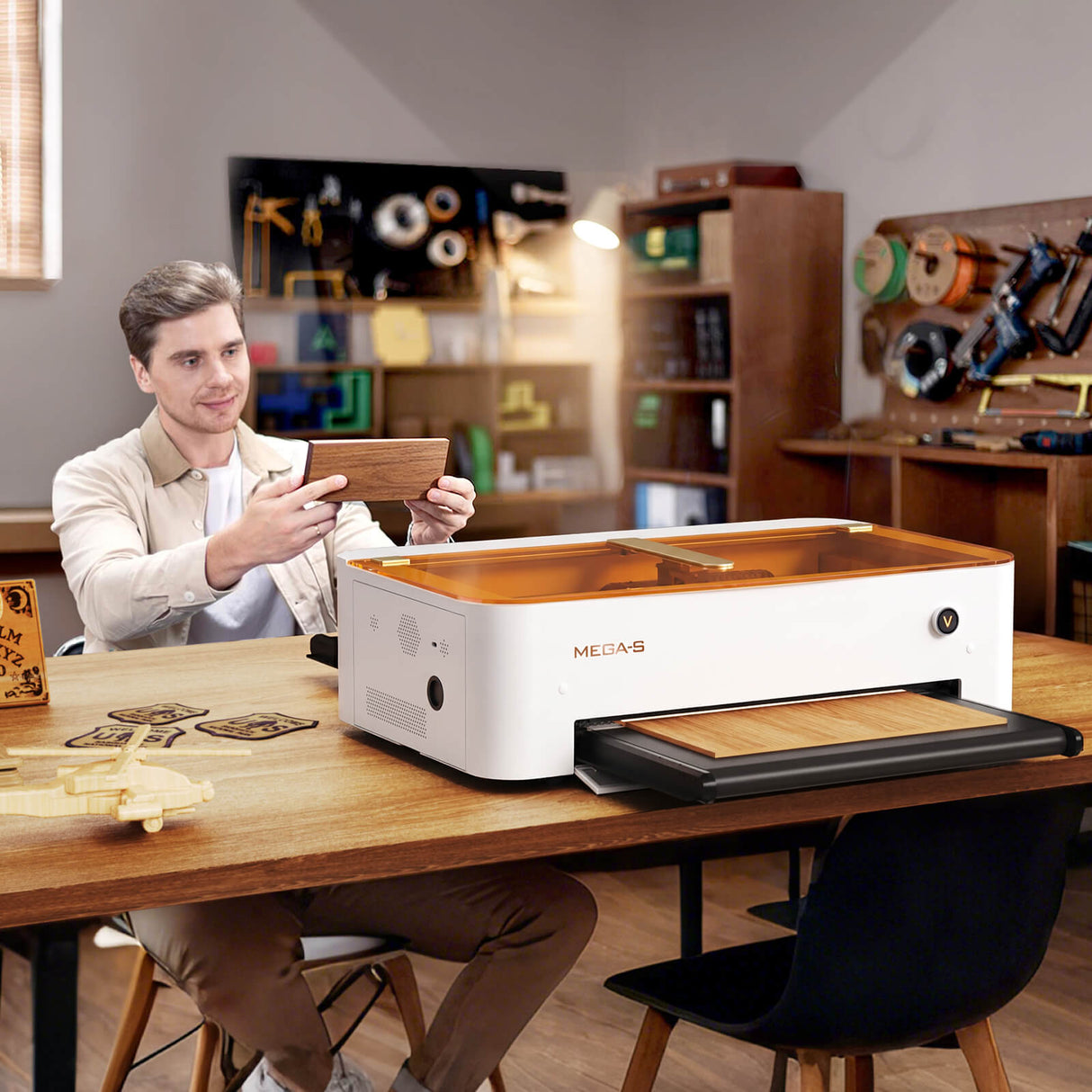 Monport MegaS – Actualización de la serie Mega: máquina de grabado y corte láser CO₂ de 70W con precisión inteligente