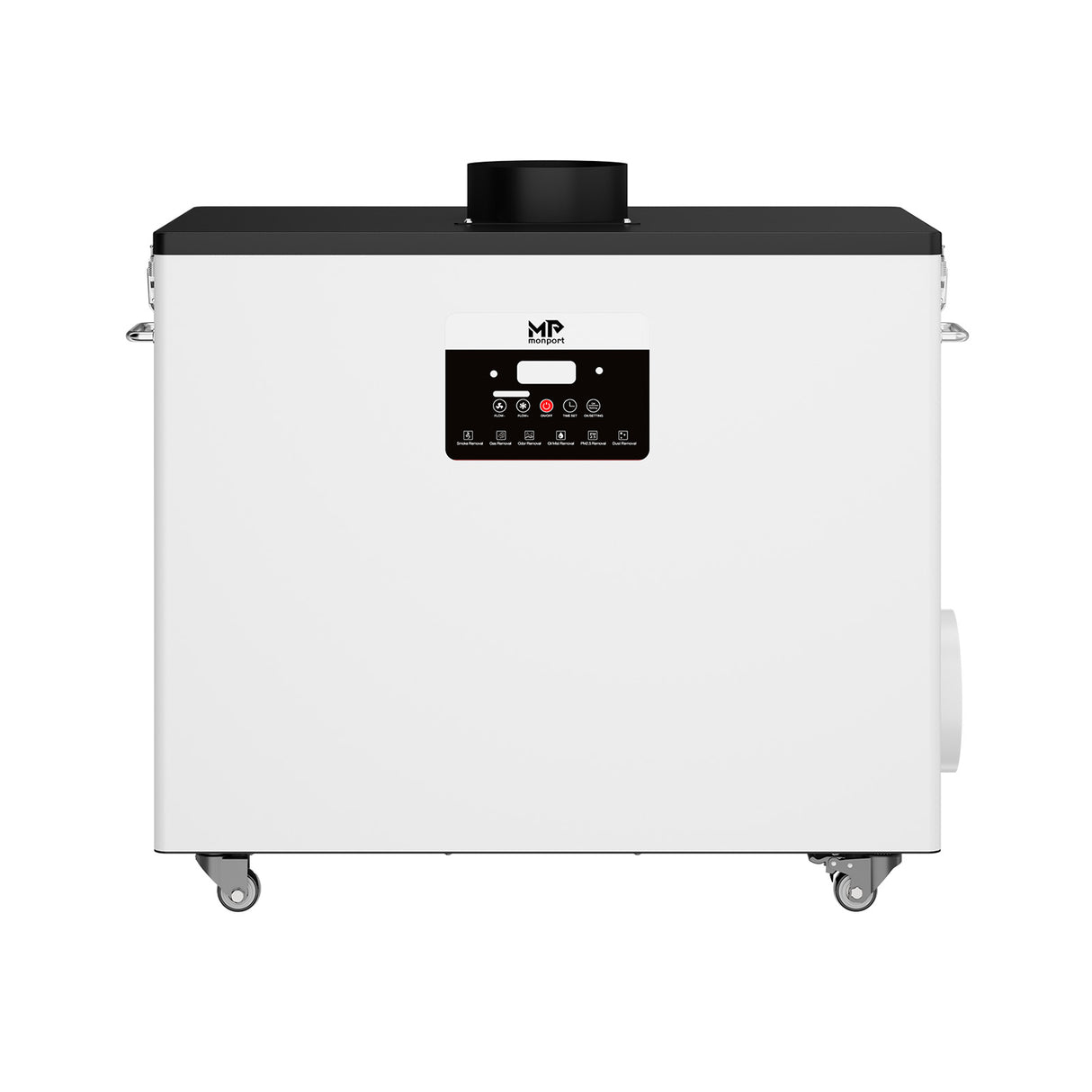 Monport 800W Sistema de extracción de humo láser con sistema de filtración de 6 etapas – Para máquinas de grabado y corte láser CO₂ de 130W y 150W