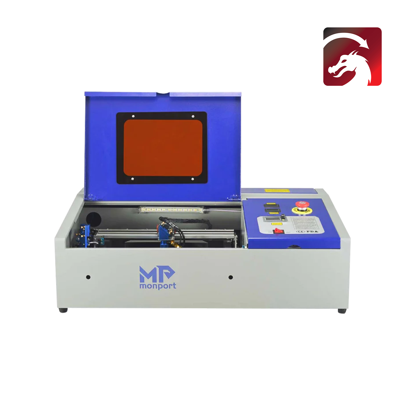 Monport Grabador y cortador láser de CO2 40W Pro Lightburn (12
