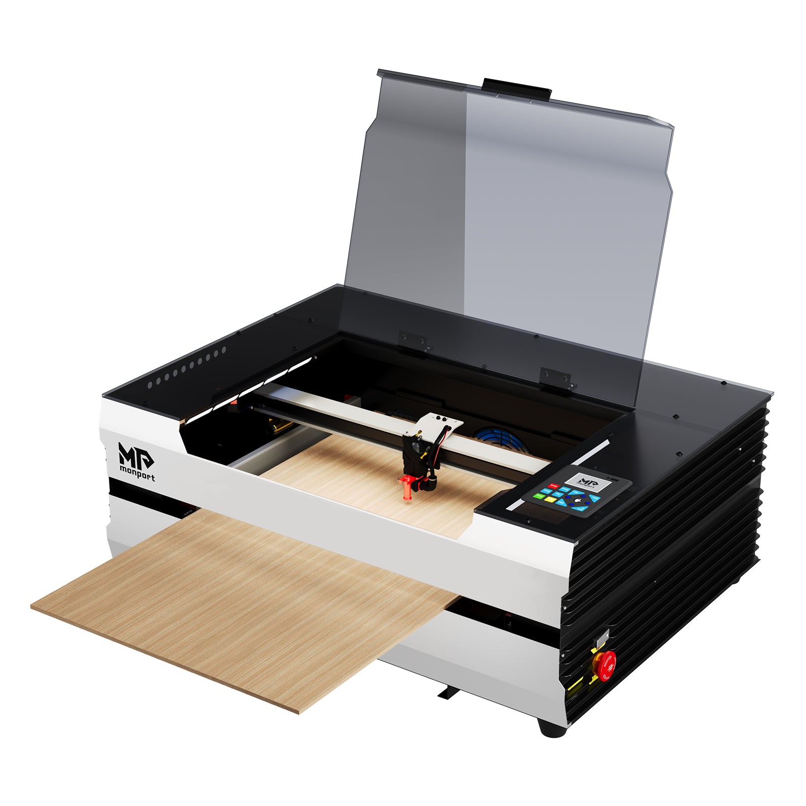 Monport Reno45 Pro de 45W Grabador y cortador láser de CO2 de escritorio (16