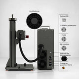 Monport GPro 200W MOPA Vision Máquina Láser de Fibra – Con Sistema de Visión para Posicionamiento Automático, Grabado de Metal de Alta Precisión y Marcado Láser