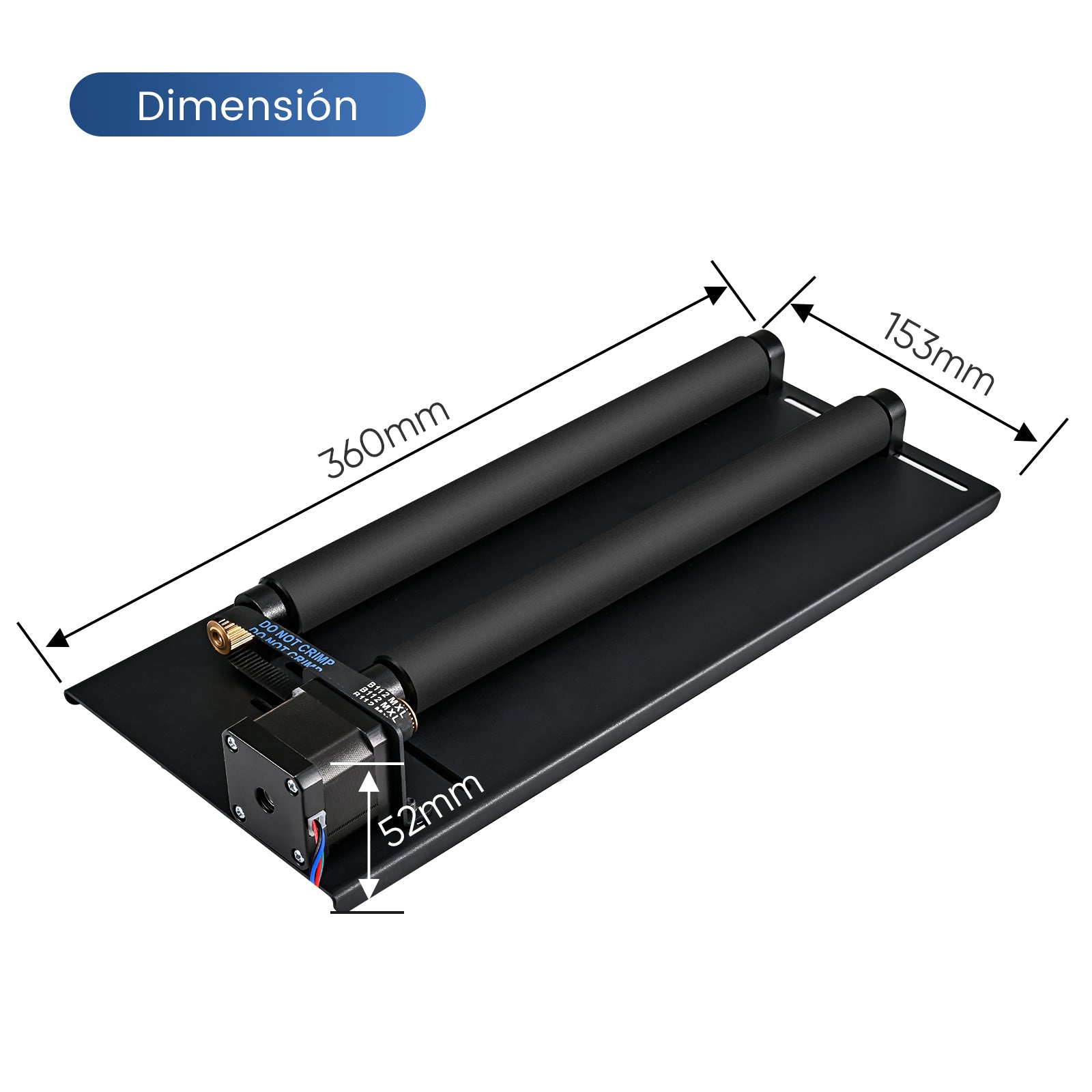 Rodillo giratorio láser Monport retrofit de 360 grados para ejes giratorios de la serie de máquinas de grabado láser Reno para la fijación de objetos cilíndricos