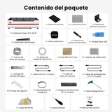 Monport Reno65 Pro Vision 65W – Grabadora y Cortadora Láser CO₂ de Sobremesa (24'' x 16'') con Cámara HD de 8MP, Autofocus Magnético y Sistema de Refrigeración por Agua Integrado