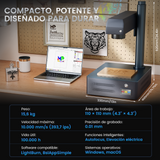 Máquina de grabado y marcado láser de fibra integrado Monport GM 20W Pro con enfoque automático - Máquina