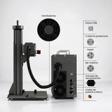 Monport GPro 60W MOPA Vision Máquina Láser de Fibra – Con Sistema de Visión para Posicionamiento Automático, Grabado de Metal de Alta Precisión y Marcado Láser