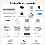 Monport Reno45 Pro Vision 45W Grabadora y Cortadora Láser CO₂ de Escritorio (16" x 12") con Cámara HD de 8MP, Autofocus Magnético y Sistema de Refrigeración por Agua Integrado