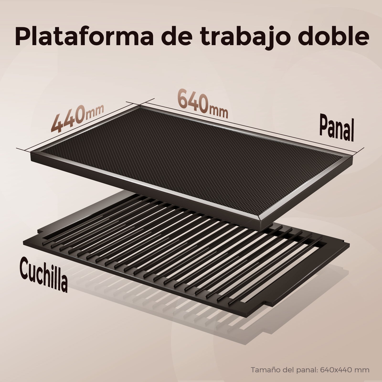 Monport Reno65 Pro Grabadora y Cortadora Láser de CO2 de Sobremesa de 65W (24