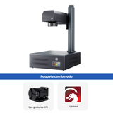 Máquina de grabado y marcado láser de fibra MOPA integrada Monport GM 60W Pro con enfoque automático