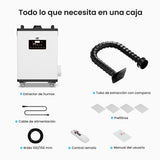 Monport 400W Sistema de extracción de humo láser con sistema de filtración de 8 etapas – Para máquinas de grabado y corte láser CO₂