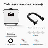 Monport 260W Sistema de extracción de humos láser con sistema de filtración de 4 etapas – Para máquinas de grabado láser CO₂ y de fibra