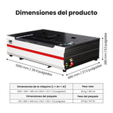 Monport Reno65 Pro Vision 65W – Grabadora y Cortadora Láser CO₂ de Sobremesa (24'' x 16'') con Cámara HD de 8MP, Autofocus Magnético y Sistema de Refrigeración por Agua Integrado
