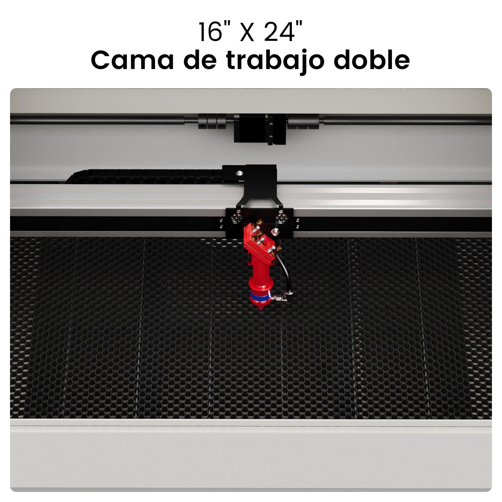 Máquina de grabado y cortadora láser CO2 Monport de 60W (600x400 mm) para grabar superficies con enfoque automático