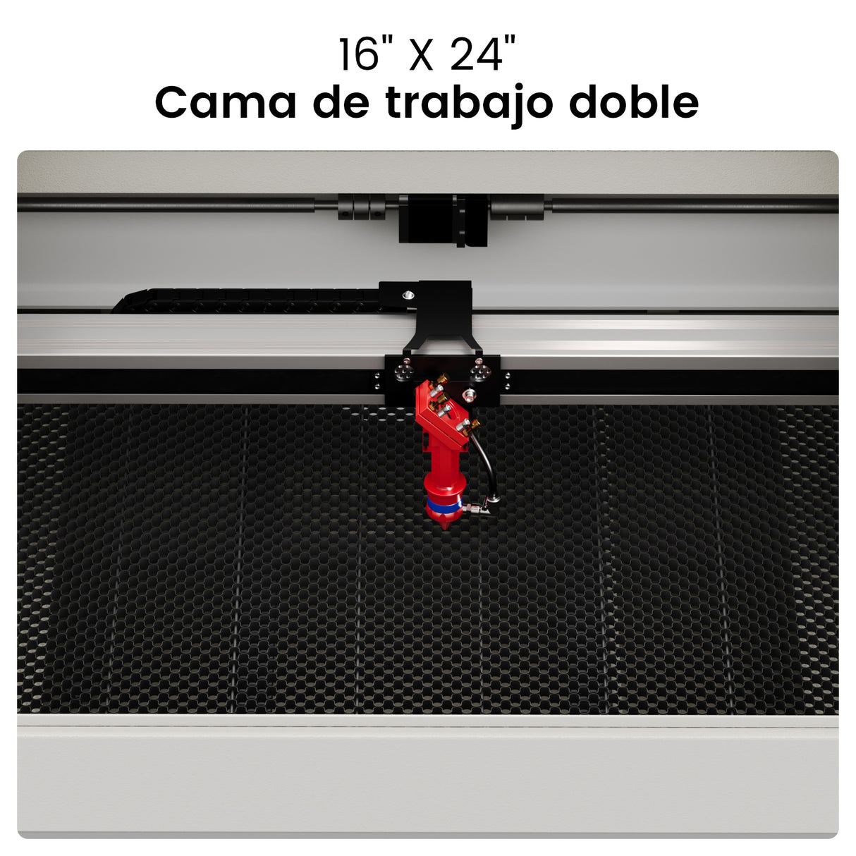 Máquina de grabado y cortadora láser CO2 Monport de 60W (600x400 mm) para grabar superficies con enfoque automático