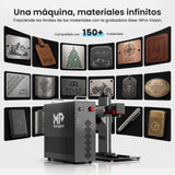 Monport GPro 200W MOPA Vision Máquina Láser de Fibra – Con Sistema de Visión para Posicionamiento Automático, Grabado de Metal de Alta Precisión y Marcado Láser