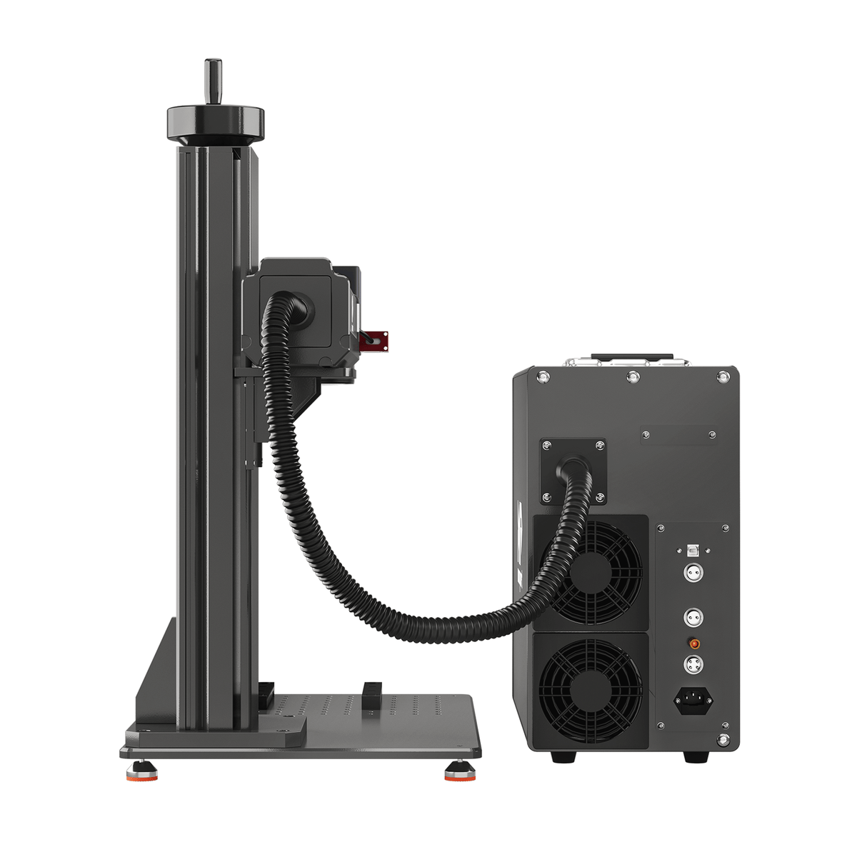 Monport GT 50W Láser de fibra separado: máquina de grabado y marcaje con enfoque automático (200 mm × 200 mm) — dispositivo alemán