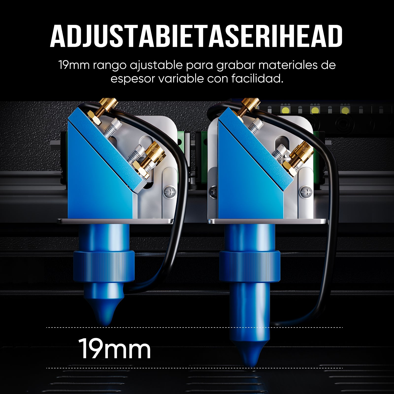 Monport Grabador y cortador láser de CO2 40W Pro Lightburn (12