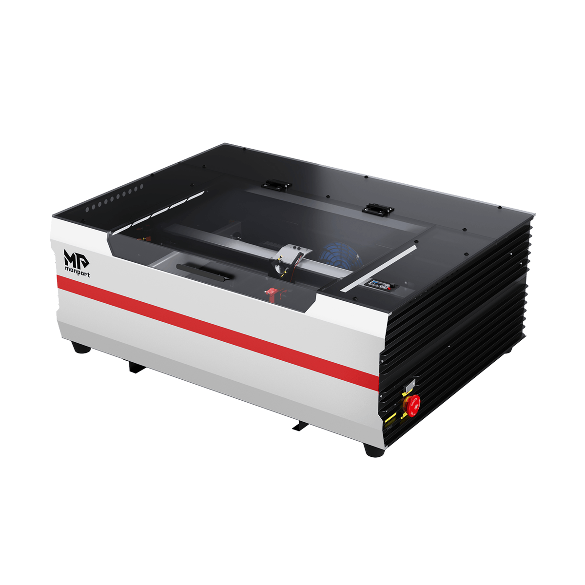 Monport Reno45 de 45W Grabador y cortador láser de CO2 de escritorio (16" x 12") con enfoque semiautomático completamente nuevo