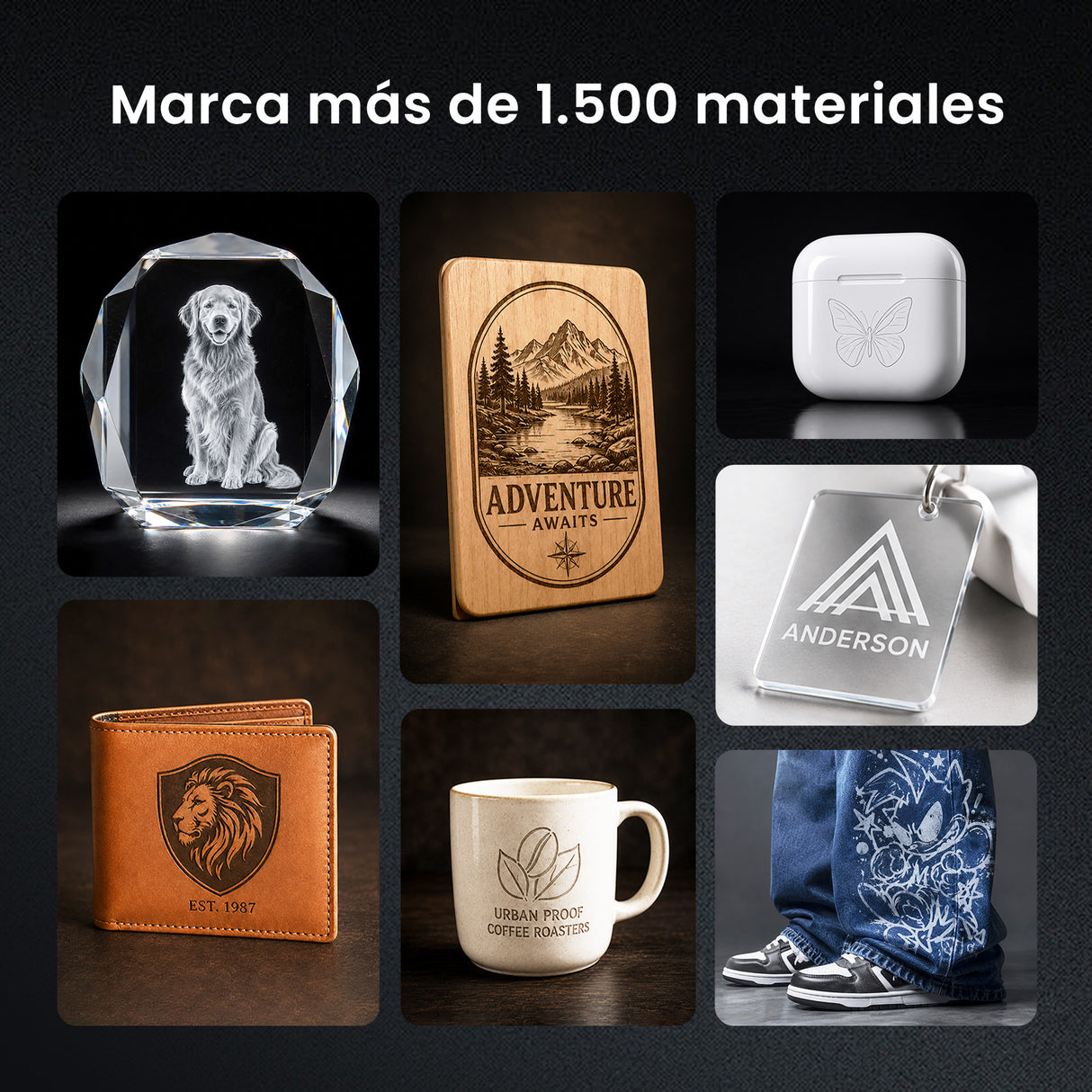 Monport GM 6W PRO Grabador Láser UV (Grabado Interior) – Marcado Láser UV Profesional con Tecnología de Láser Frío de 355 nm