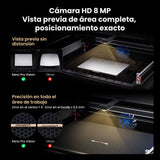 Monport Reno45 Pro Vision 45W Grabadora y Cortadora Láser CO₂ de Escritorio (16" x 12") con Cámara HD de 8MP, Autofocus Magnético y Sistema de Refrigeración por Agua Integrado