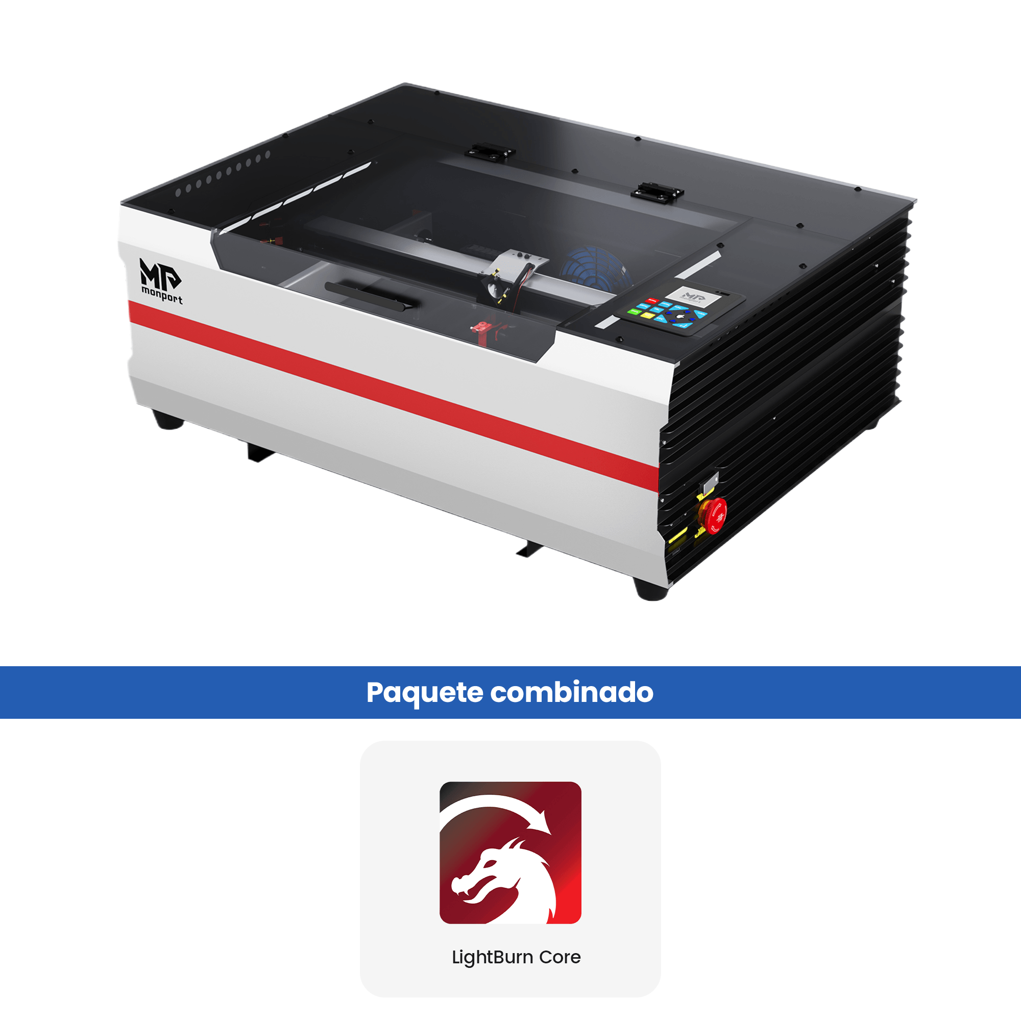Monport Reno45 Pro de 45W Grabador y cortador láser de CO2 de escritorio (16