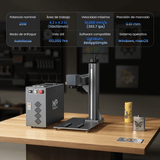 Monport GT 50W Láser de fibra separado: máquina de grabado y marcaje con enfoque automático (200 mm × 200 mm) — dispositivo alemán