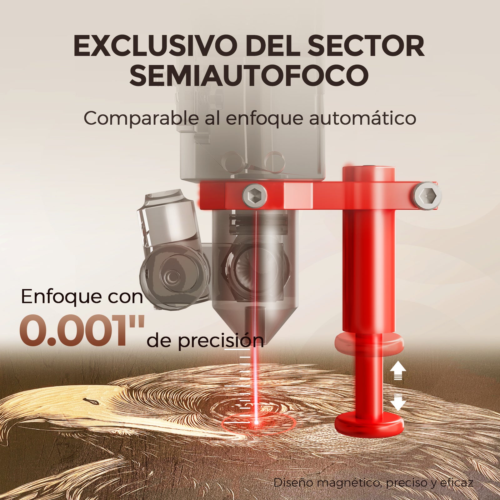 Monport Reno65 Pro Grabadora y Cortadora Láser de CO2 de Sobremesa de 65W (24