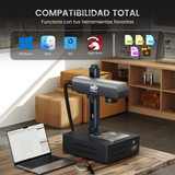 Máquina de grabado y marcado láser de fibra MOPA integrada Monport GM 60W Pro con enfoque automático