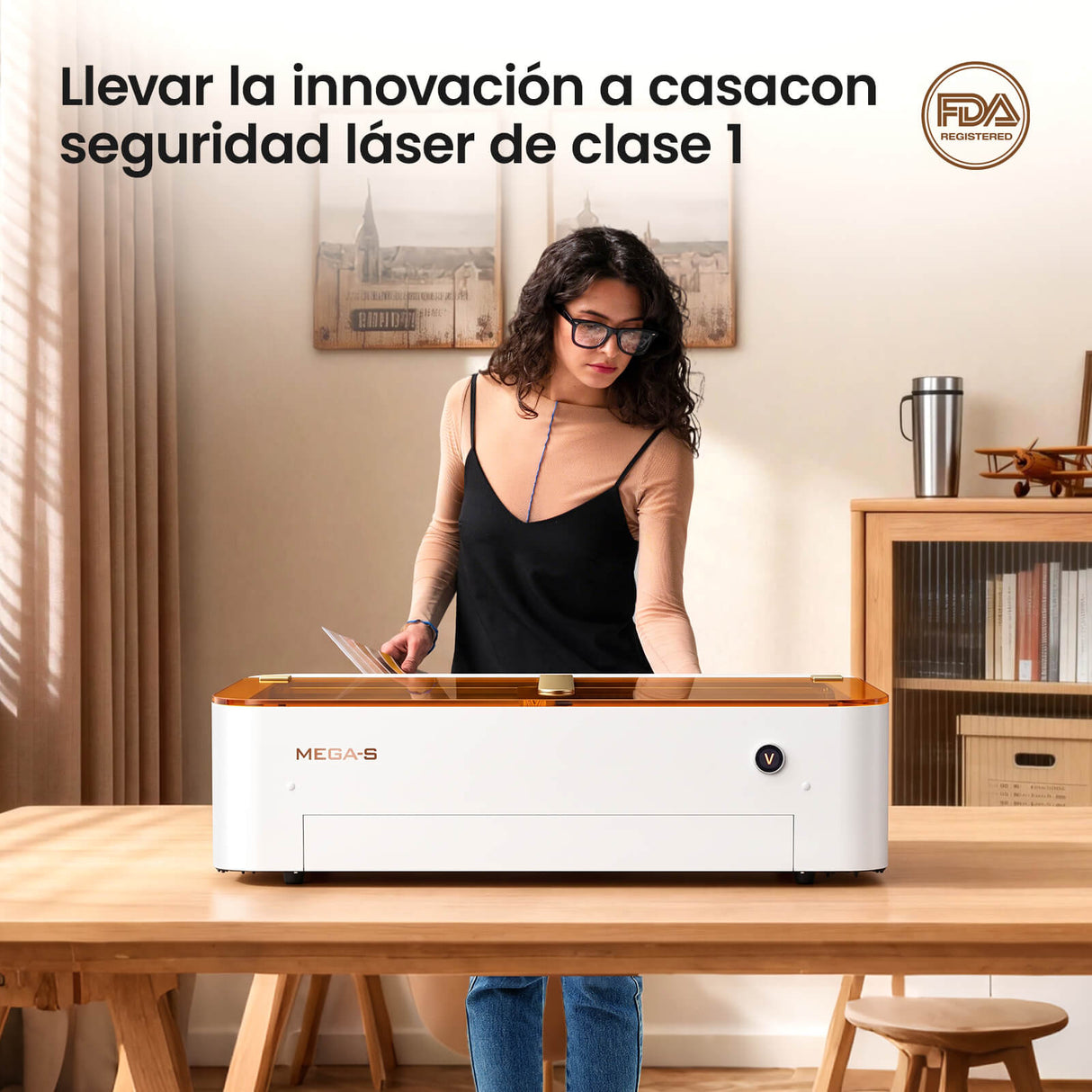 Monport MegaS – Actualización de la serie Mega: máquina de grabado y corte láser CO₂ de 70W con precisión inteligente