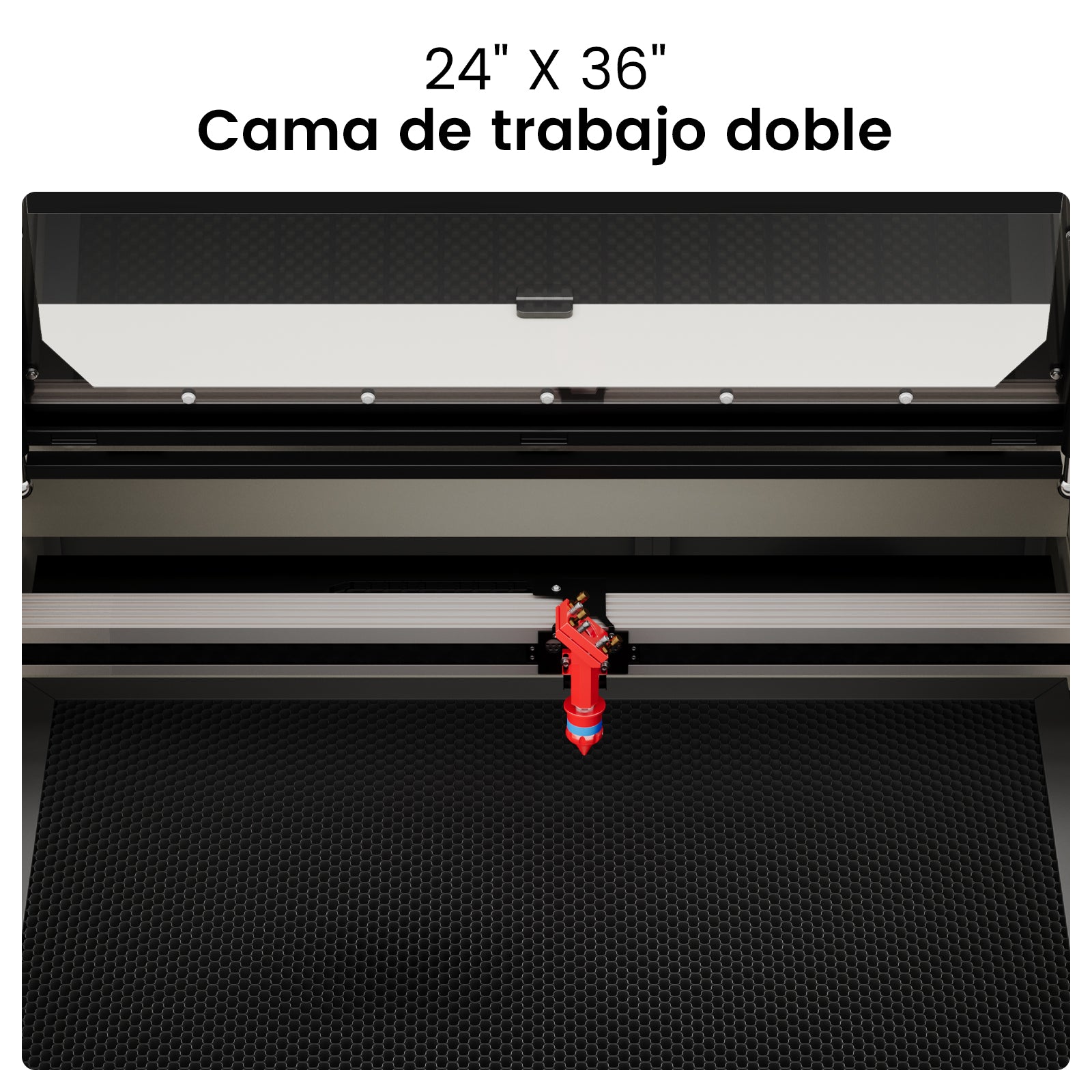 Monport 90W CO2 Sistema de refrigeración por agua integrado Máquina de grabado láser y cortador con superficie de grabado (900x600 mm)