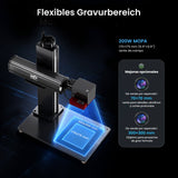 Monport GPro 200W MOPA Vision Máquina Láser de Fibra – Con Sistema de Visión para Posicionamiento Automático, Grabado de Metal de Alta Precisión y Marcado Láser
