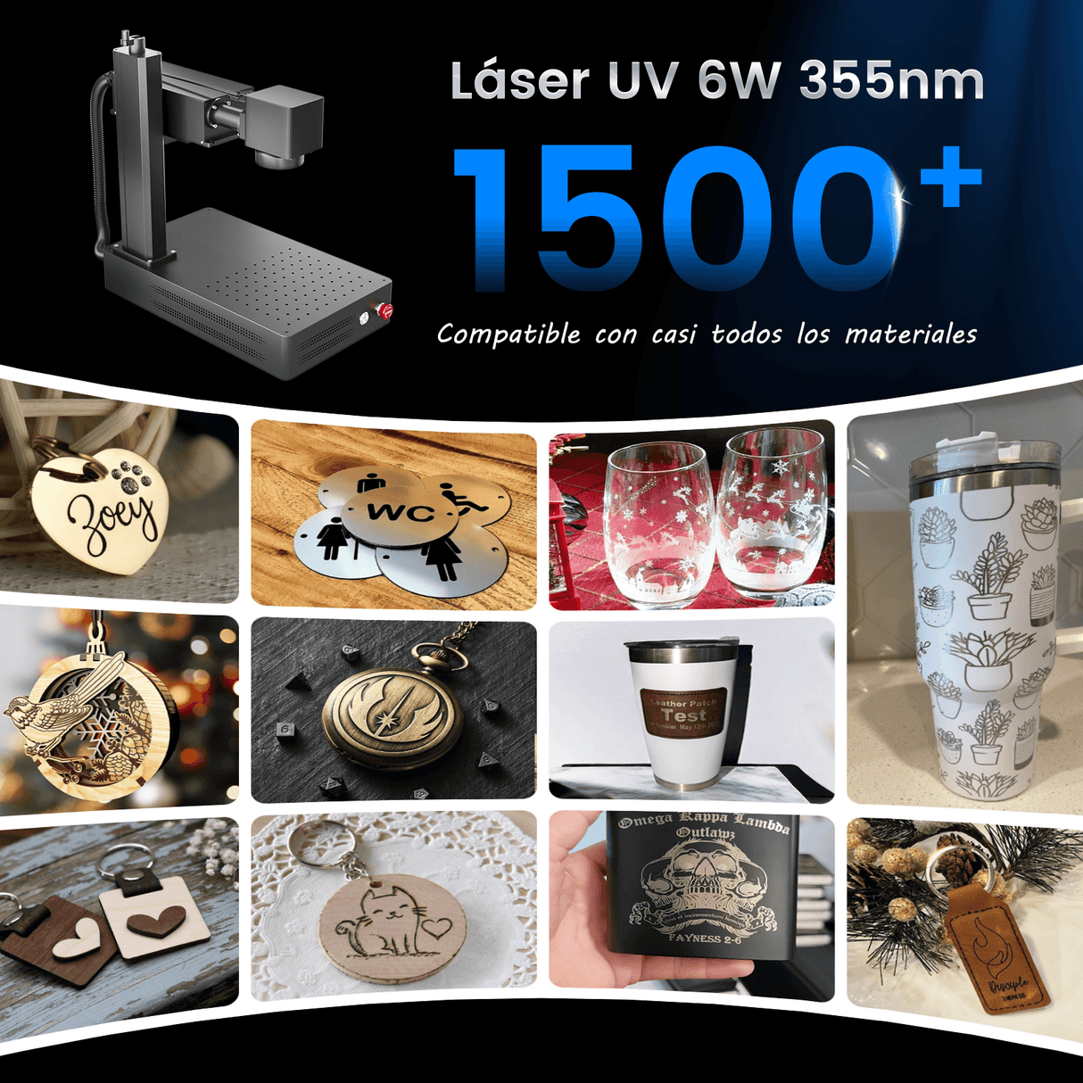 Monport GM 6W Grabador y Marcador Láser UV