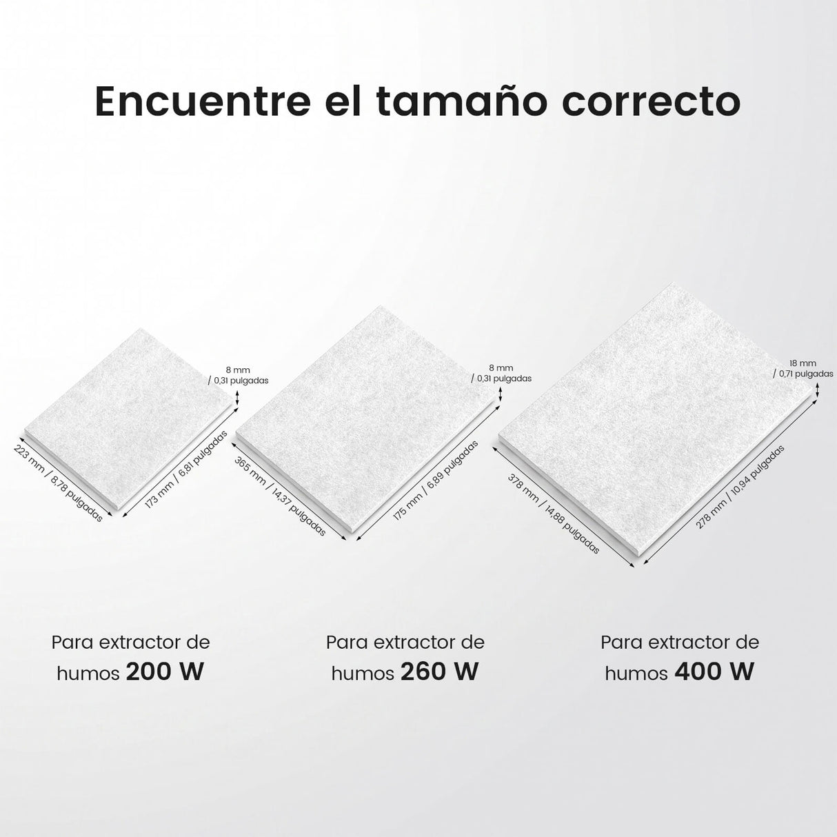 Monport 400W Prefiltros para extractor de humos (10 unidades)