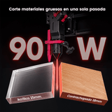 Monport Effi9S Actualizada Grabadora y Cortadora Láser CO₂ de 90W (914 × 610 mm) con Autofoco y Refrigerador de Agua Integrado 4,9 (18 reseñas)