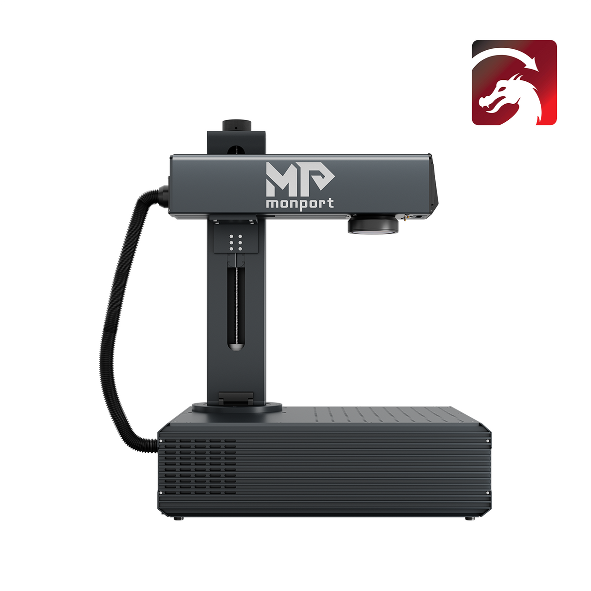 Grabador y marcador láser de fibra MOPA integrado de 100W mejorado Monport GA con enfoque automático