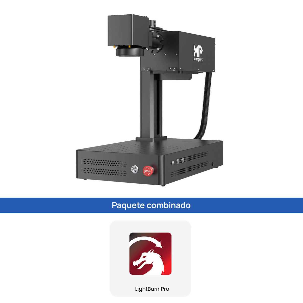 Monport GM 6W PRO Grabador Láser UV (Grabado Interior) – Marcado Láser UV Profesional con Tecnología de Láser Frío de 355 nm