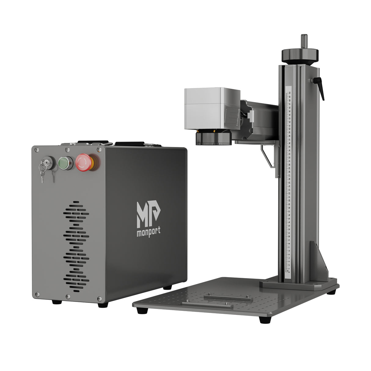 Grabador y marcador láser de fibra MOPA Monport 80W (175x175cm) GPro con enfoque manual
