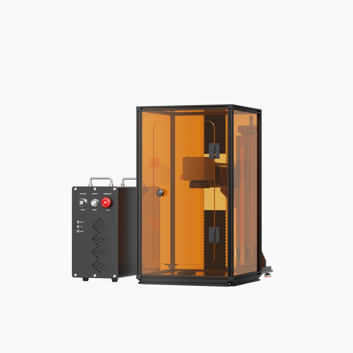 Monport GT 50W Láser de fibra separado: máquina de grabado y marcaje con enfoque automático (200 mm × 200 mm) — dispositivo alemán