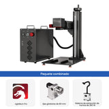 Monport GPro 60W MOPA Vision Máquina Láser de Fibra – Con Sistema de Visión para Posicionamiento Automático, Grabado de Metal de Alta Precisión y Marcado Láser
