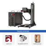 Monport GPro 60W MOPA Vision Máquina Láser de Fibra – Con Sistema de Visión para Posicionamiento Automático, Grabado de Metal de Alta Precisión y Marcado Láser