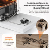 Monport MegaS – Actualización de la serie Mega: máquina de grabado y corte láser CO₂ de 70W con precisión inteligente
