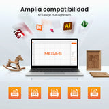 Monport MegaS – Actualización de la serie Mega: máquina de grabado y corte láser CO₂ de 70W con precisión inteligente