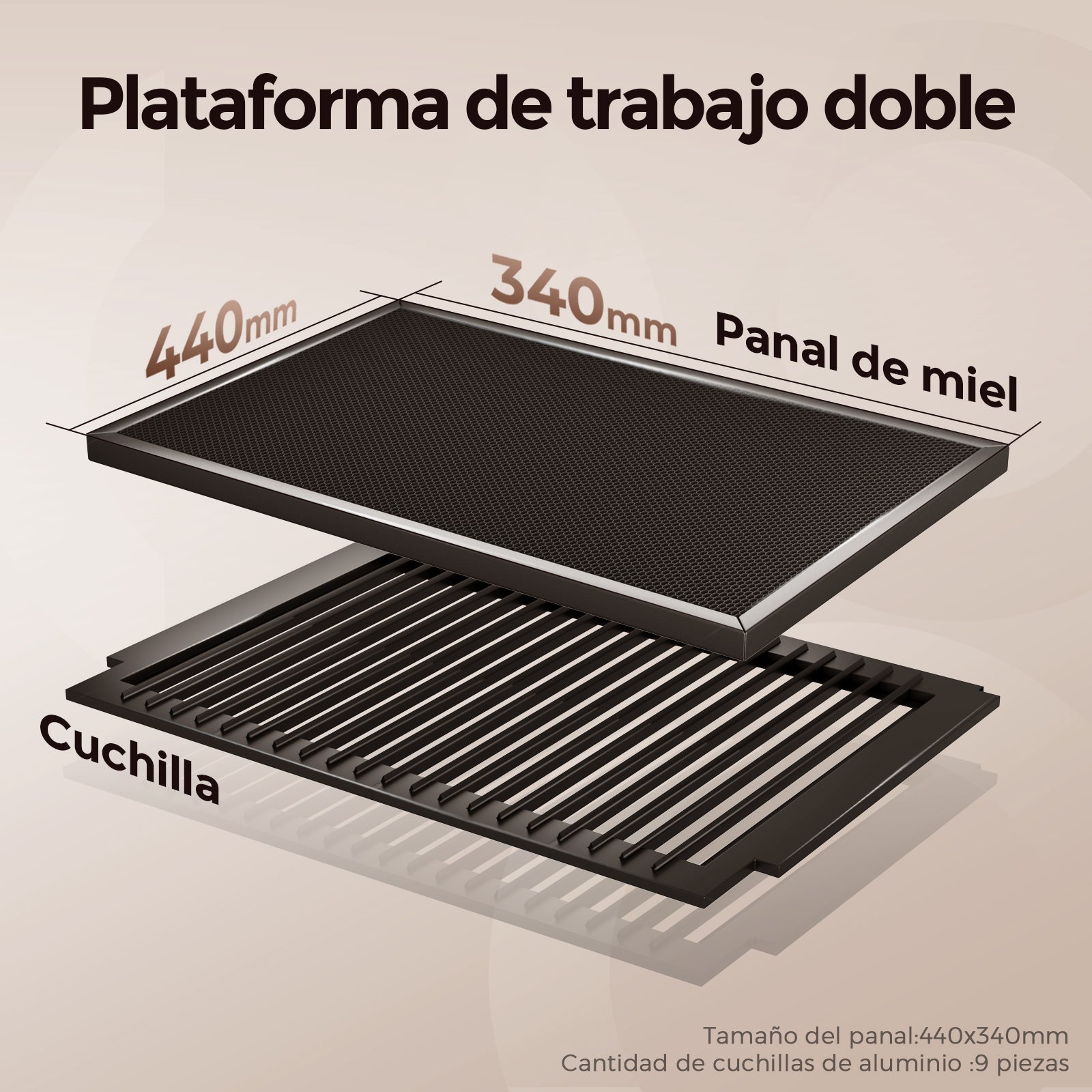 Monport Reno45 de 45W Grabador y cortador láser de CO2 de escritorio (16