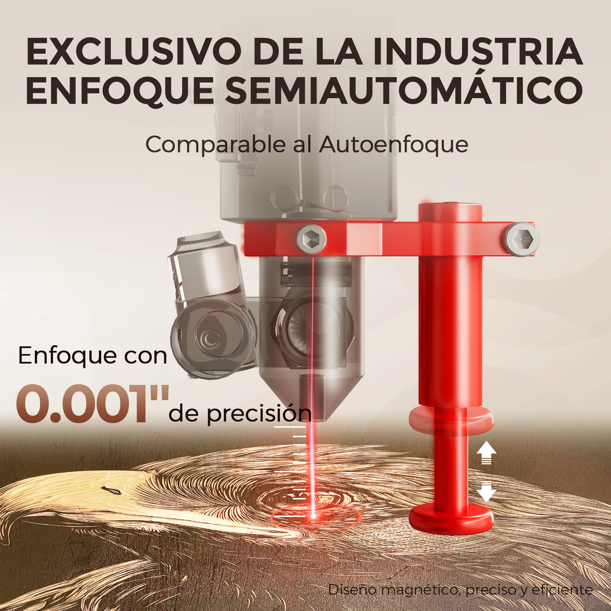 Monport Reno45 de 45W Grabador y cortador láser de CO2 de escritorio (16" x 12") con enfoque semiautomático completamente nuevo