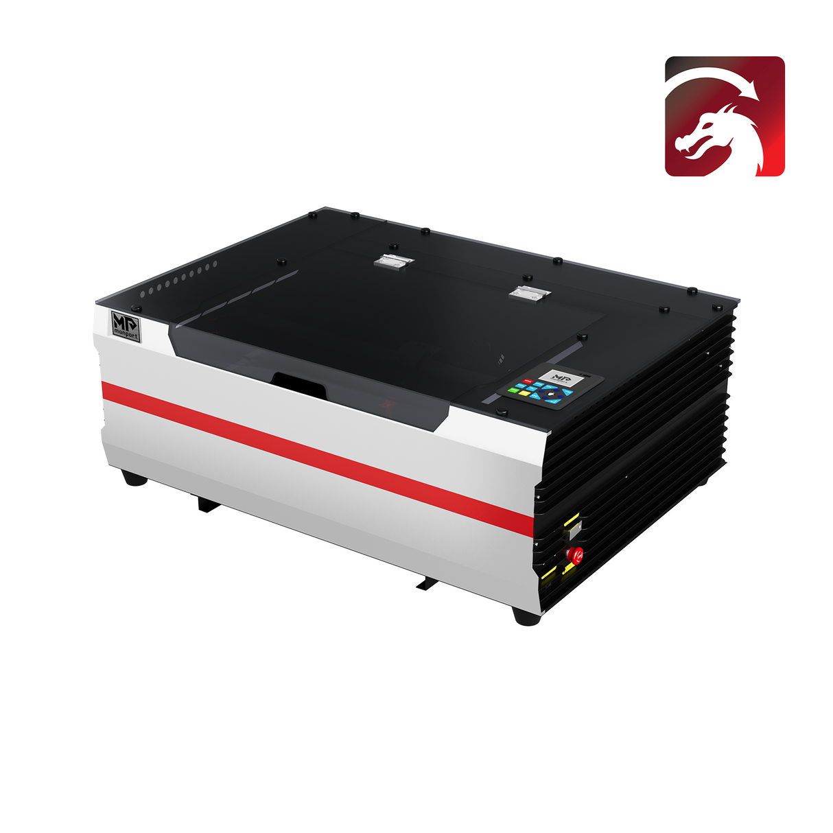 Monport Reno45 Pro de 45W Grabador y cortador láser de CO2 de escritorio (16" x 12") con enfoque semiautomático completamente nuevo
