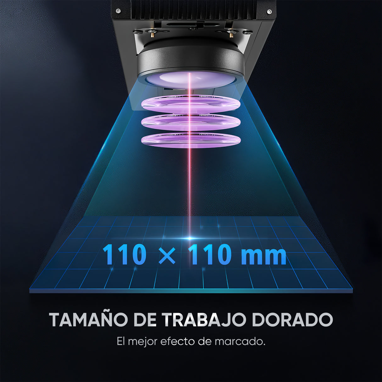 Grabador y marcador láser de fibra integrado Monport GA mejorado de 20W con enfoque automático