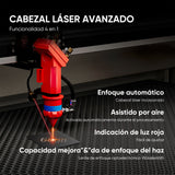 Máquina de grabado y cortadora láser de CO2 Monport de 80W (500x700 mm) con enfoque automático