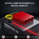 Grabador y marcador láser de fibra MOPA Monport 80W (175x175cm) GPro con enfoque manual