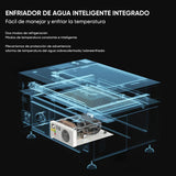 Máquina de grabado láser y cortadora con sistema de refrigeración por agua integrado de CO2 Monport de 80W con superficie de grabado (900x600 mm)