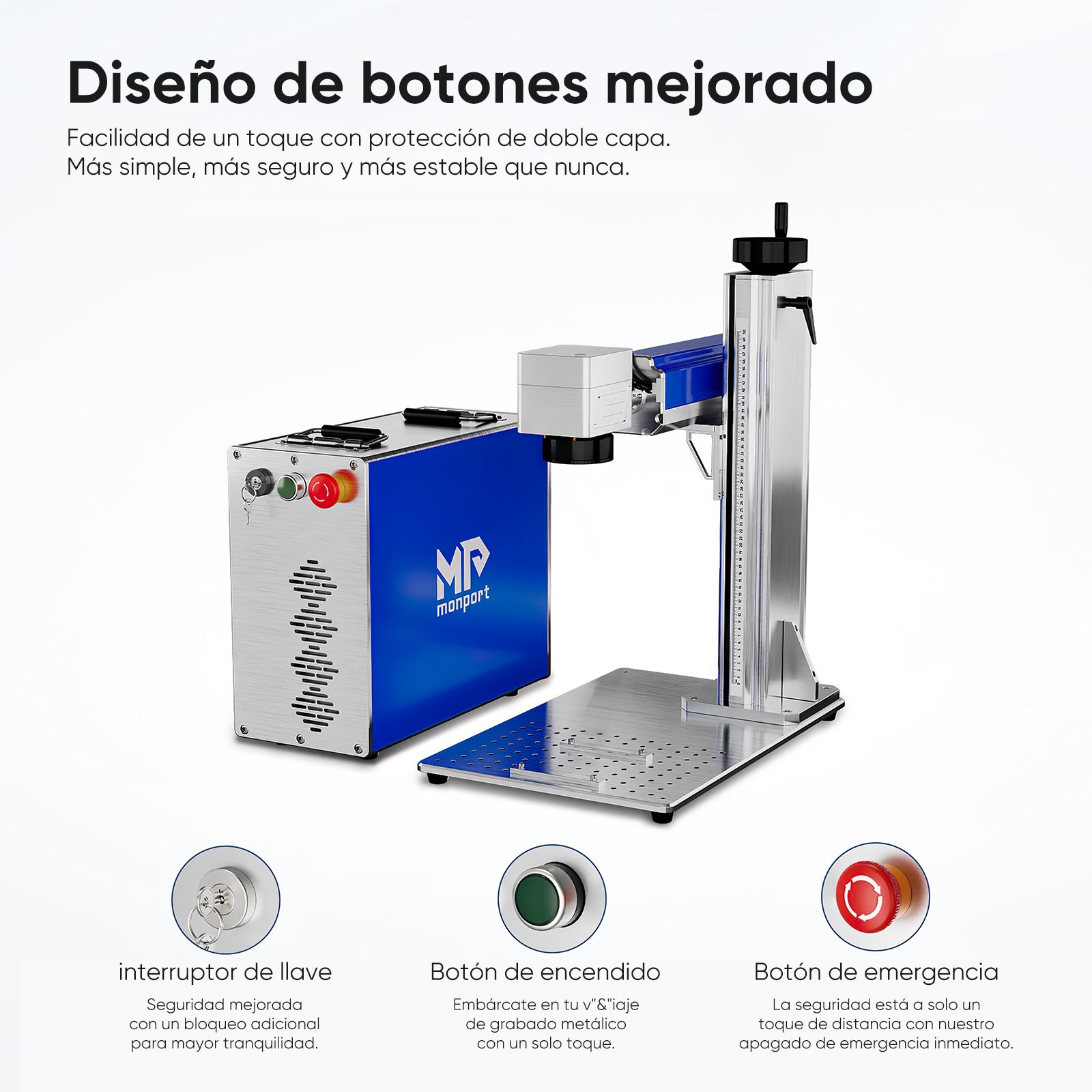 Grabador láser de fibra Monport de 30W (5.9